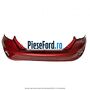 Bara spate cu gauri senzori PDC culoare ruby red Ford Fiesta 2017-2023 1.1 Ti-VCT 75 cp FSJB benzina