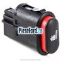 Comutator incalzire scaun Ford Escort 1990-1995 1.3 60 cp J4B, J6A benzina