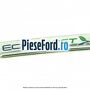 Emblema Ecoboost gri inchis Ford Fiesta 2008-2012 1.6 TDCi 75 cp HHJF, UBJA diesel