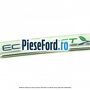 Emblema Ecoboost gri inchis Ford Focus 2011-2014 1.0 EcoBoost 125 cp M1DA, M1DC, M1DD benzina