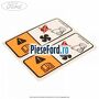 Eticheta atentie electroventilator Ford Fiesta 2013-2017 1.0 Sport 140 cp YYJA, YYJB benzina