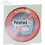 Eticheta atentionare airbag pasager Ford Fiesta 2002-2005 1.6 TDCi 90 cp HHJA, HHJB diesel | Foto 2