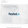 Eticheta atentionare gaze freon R134a Ford Tourneo Courier 2014-2018 1.5 TDCi 75 cp UGCA, UGCB, XUCC, XUCD, XUCE diesel