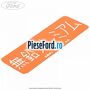 Eticheta atentionare limba japoneza Ford Fiesta 1989-1996 1.0 45 cp TLB benzina