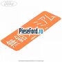 Eticheta atentionare limba japoneza Ford Fiesta 1996-2001 1.4 i 16V 90 cp FHA, FHE benzina