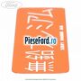 Eticheta atentionare limba japoneza Ford Focus 1998-2004 ST170 173 cp ALDA benzina