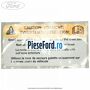 Eticheta atentionare roata rezerva Ford Ka 2009-2016 1.2 69 cp 169A4000, FP4 benzina | Foto 2
