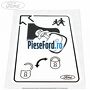 Eticheta avertizare protectie incuietoare copii dreapta spate Ford Mondeo 2000-2007 1.8 SCi 130 cp CFBA benzina