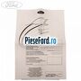 Eticheta dovada revizie service Ford Fiesta 1996-2001 1.25 i 16V 75 cp DHA, DHB, DHC, DHD, DHE, DHF benzina