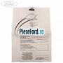 Eticheta dovada revizie service Ford Focus 2008-2011 1.4 80 cp ASDA, ASDB benzina
