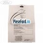 Eticheta dovada revizie service Ford Focus 2011-2014 1.0 EcoBoost 100 cp M2DA, M2DB, M2DC, SFDA, SFDB benzina