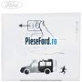 Eticheta informare deschidere usa spate Ford Tourneo Connect 2002-2014 1.8 Di 75 cp BHPA, P7PA, P7PB, R2PA diesel