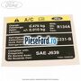 Eticheta informare specificatie aer conditionat Ford Fiesta 2008-2012 1.6 TDCi 75 cp HHJF, UBJA diesel