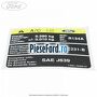 Eticheta informare specificatie aer conditionat Ford Ka 1996-2008 1.3 i 50 cp JJB benzina