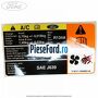 Eticheta informare specificatie aer conditionat Ford Transit 2006-2014 2.4 TDCi 100 cp PHFA, PHFC diesel