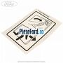Eticheta instructiuni iesire siguranta geam BUS Ford Transit 2000-2006 2.4 TDE  125 cp DOFA diesel