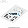 Eticheta instructiuni protectie copii usa spate stanga Ford B-Max 1.6 TDCi 95 cp T3JB diesel