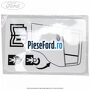 Eticheta instructiuni protectie copii usa spate stanga Ford B-Max 1.6 TDCi 95 cp T3JB diesel