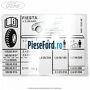 Eticheta valori presiune roti Ford Fiesta 2008-2012 1.4 TDCi 70 cp F6JD, KVJA diesel | Foto 2