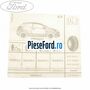 Eticheta valori presiune roti Ford Ka 2009-2016 1.2 69 cp 169A4000, FP4 benzina