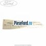 Eticheta valori presiune roti Ford Ka 2009-2016 1.3 TDCi 75 cp 169A1000, FD4 diesel