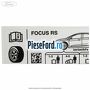 Eticheta valori presiune roti RS Ford Focus 2014-2018 2.3 RS 350 cp YVDA benzina