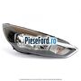 Far dreapta halogen, fundal negru cu DRL Ford Focus 2014-2018 1.0 EcoBoost 100 cp M2DA, M2DB, M2DC, SFDA, SFDB benzina | Foto 2