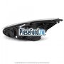 Far dreapta halogen fundal negru fara DRL level 2 Ford Focus 2014-2018 1.5 TDCi 120 cp XWDA, XWDB, XWDC, XWDD, XWDE diesel