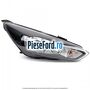 Far dreapta halogen fundal negru fara DRL level 2 Ford Focus 2014-2018 1.6 TDCi ECOnetic 105 cp NGDA, NGDB diesel