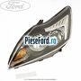Far H1/H7 stanga negru Ford Focus 2008-2011 2.0 TDCi 136 cp G6DA, G6DB, G6DD, G6DG diesel | Foto 3