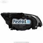 Far H7/H1 stanga negru Ford Focus 2004-2007 1.8 125 cp Q7DA, QQDA, QQDB benzina