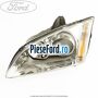 Far stanga argintiu cu lupa Ford Focus 2004-2007 1.6 Ti 115 cp HXDA, HXDB, SIDA benzina