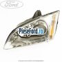 Far stanga argintiu cu lupa Ford Focus 2004-2007 2.0 TDCi 136 cp G6DA, G6DB, G6DD, G6DG diesel