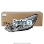 Far stanga halogen, fundal crom fara DRL Ford Focus 2014-2018 1.6 Ti 125 cp PNDA, PNDD benzina