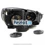 Far stanga halogen, fundal negru cu DRL Ford Focus 2014-2018 2.0 TDCi 150 cp T7DA, T7DB diesel