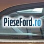 Geam custode spate dreapta, cu ornament cromat, combi Ford Focus 2014-2018 1.0 EcoBoost 100 cp M2DA, M2DB, M2DC, SFDA, SFDB benzina