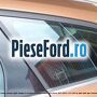 Geam custode spate stanga, cu ornament cromat, combi Ford Focus 2011-2014 1.6 Ti 105 cp IQDA, IQDB, IQDC benzina