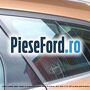 Geam custode spate stanga, cu ornament cromat, combi Ford Focus 2011-2014 1.6 Ti 125 cp PNDA, PNDD benzina
