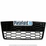 Grila bara fata centrala, design fagure fara senzor parcare Ford Focus 2011-2014 1.0 EcoBoost 100 cp M2DA, M2DB, M2DC, SFDA, SFDB benzina