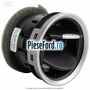 Gura ventilatie ornament centru cromat Ford Fiesta 2008-2012 1.4 TDCi 68 cp F6JB, F6JD diesel