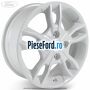 Janta aliaj 15 inch, 5 spite duble frozen white Ford Fiesta 2013-2017 1.0 65 cp XMJA, XMJB, XMJC, XMJD benzina