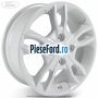 Janta aliaj 15 inch, 5 spite duble frozen white Ford Fiesta 2013-2017 1.6 Ti 105 cp IQJA, IQJC, IQJE benzina