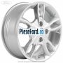Janta aliaj 15 inch, 5 spite duble sparkle silver Ford Fiesta 2013-2017 1.5 TDCi 100 cp XUJH diesel