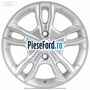 Janta aliaj 15 inch, 5 spite duble sparkle silver Ford Fiesta 2013-2017 1.6 TDCi 95 cp T3JA, TZJA, TZJB diesel