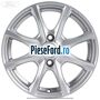 Janta aliaj 15 inch, 8 spite argintiu Ford Fiesta 2017-2023 1.1 Ti-VCT 86 cp XYJA, XYJB, XYJC, XYJD, XYJE benzina