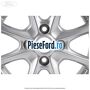 Janta aliaj 15 inch, 8 spite argintiu Ford Fiesta 2017-2023 1.5 TDCi 85 cp XUJC, XUJD, XUJE, XUJF, XUJG diesel