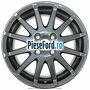 Janta aliaj 16 inch, 12 spite gri Ford Fiesta 2005-2008 1.6 TDCi 90 cp HHJA, HHJB diesel
