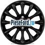 Janta aliaj 16 inch, 12 spite negru Ford Fiesta 2008-2012 1.4 TDCi 70 cp F6JD, KVJA diesel
