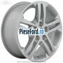 Janta aliaj 16 inch, 5 spite duble argintiu perlat Ford Galaxy 2007-2014 2.0 EcoBoost 203 cp TNWA benzina