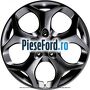 Janta aliaj 16 inch, 5 spite negre Ford Focus 2011-2014 1.6 TDCi ECOnetic 105 cp NGDA, NGDB diesel